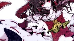 Brunettes touhou long hair