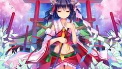 Brunettes touhou miko hakurei