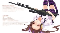 Brunettes touhou weapons sniper