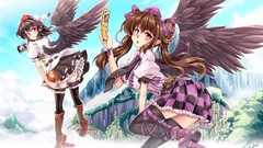 Brunettes touhou wings Cameras