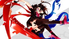 Brunettes touhou wings dress