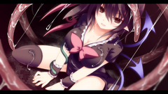 Brunettes touhou wings dress