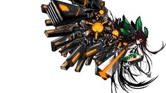 Brunettes touhou wings long