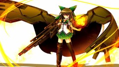 Brunettes touhou wings mecha