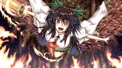 Brunettes touhou wings outer