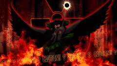 Brunettes touhou wings red