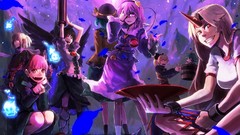 Brunettes touhou wings weapons