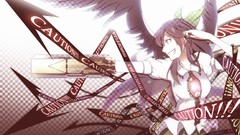 Brunettes touhou wings weapons