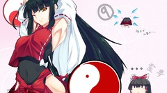 Brunettes touhou wings yin