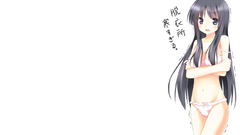 Brunettes underwear Simple Background