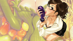 Brunettes vegetables ecchi bra