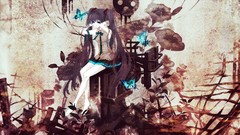 Brunettes vocaloid Flowers hatsune