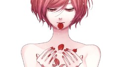 Brunettes water close-up vocaloid