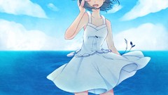 Brunettes water ocean dress