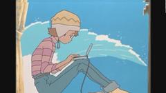 Brunettes water sitting Anime