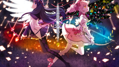 Brunettes weapons pink hair