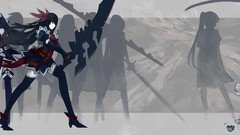 Brunettes weapons thigh highs