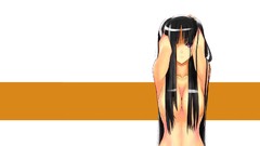 Brunettes white long hair