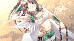 Brunettes wings green eyes