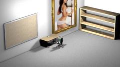 Brunettes woman abstract Megan