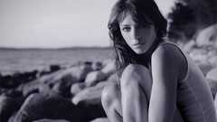 Brunettes woman Actress Elizabeth