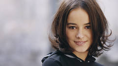 Brunettes woman Alizée singers