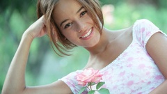 Brunettes woman Alizée singers