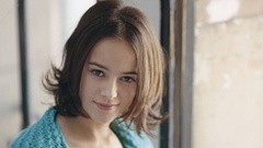 Brunettes woman Alizée singers