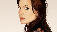 Brunettes woman Angelina Jolie