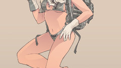 Brunettes woman Anime army