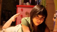 Brunettes woman Ariel Rebel