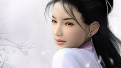 Brunettes woman asians