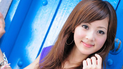 Brunettes woman asians faces