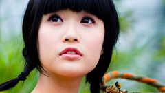 Brunettes woman asians faces