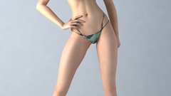 Brunettes woman bikini huge