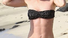 Brunettes woman bikini Megan