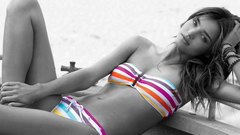 Brunettes woman bikini miranda