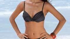 Brunettes woman bikini models