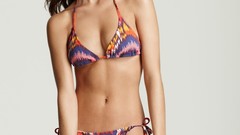 Brunettes woman bikini panties