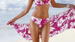 Brunettes woman bikini panties