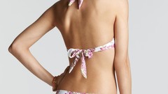 Brunettes woman bikini panties