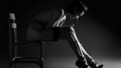 Brunettes woman black and