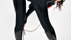 Brunettes woman black Ariel