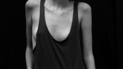 Brunettes woman black tank