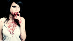 Brunettes woman blood