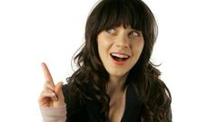 Brunettes woman blue eyes