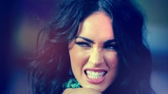 Brunettes woman blue Megan