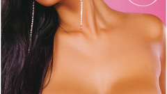 Brunettes woman bra cleavage