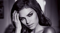 Brunettes woman Celebrity monochrome