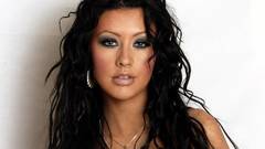 Brunettes woman Christina Aguilera